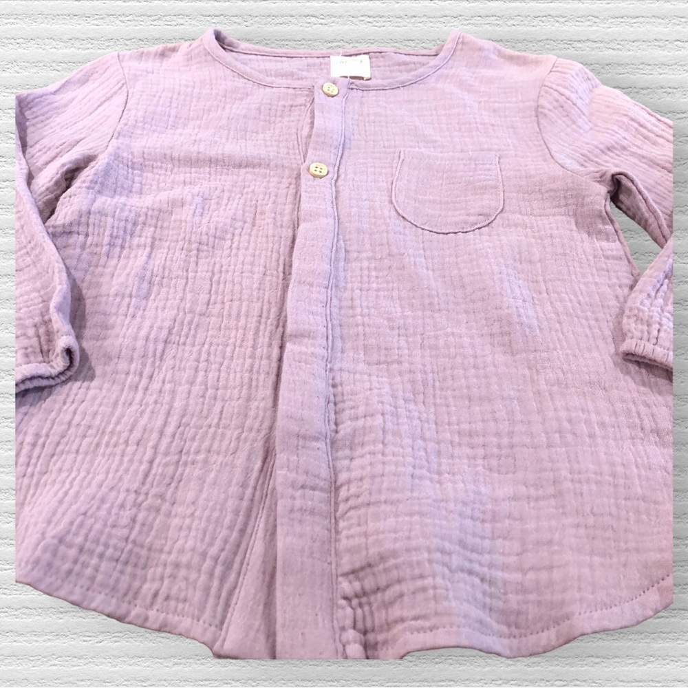 Ettie H Gauze Purple Top